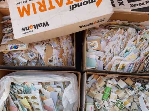 MASSIVE TRAILER LOT OF STAMPS