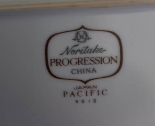 PACIFIC BLUE - VINTAGE NORITAKE PROGRESSION CHINA DINNER SET - JAPANESE - 60 ITEMS (PACIFIC)
