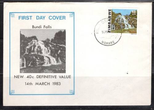 ZIMBABWE (40c Bundi Falls)