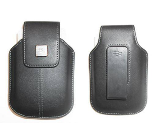 Blackberry power saving leather belt clip pouch