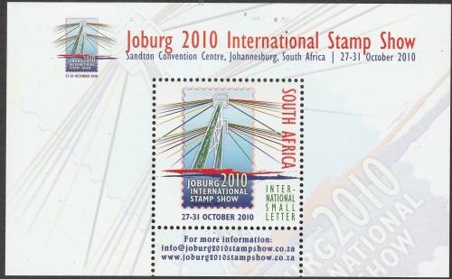 SOUTH AFRICA - 2010  JOBURG INTERNATIONAL STAMP SHOW  MNH MS SACC 1972