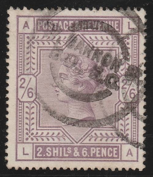 GB VICTORIA 1883 2 SHILLINGS & 6 PENCE  FINE USED SCOTT 96 CV = R 1500.00