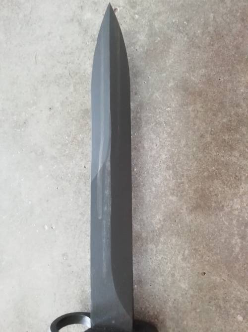 S1 UZI BAYONET with SAP STAMP MARKINGS & SA Leather Frog