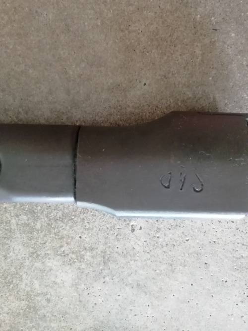 S1 UZI BAYONET with SAP STAMP MARKINGS & SA Leather Frog