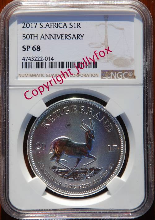 *** 2017 SILVER KRUGER R1 WITH MINTMARK - GRADED SP68 BY THE NGC!! - ONLY 24 EXIST!!  ***