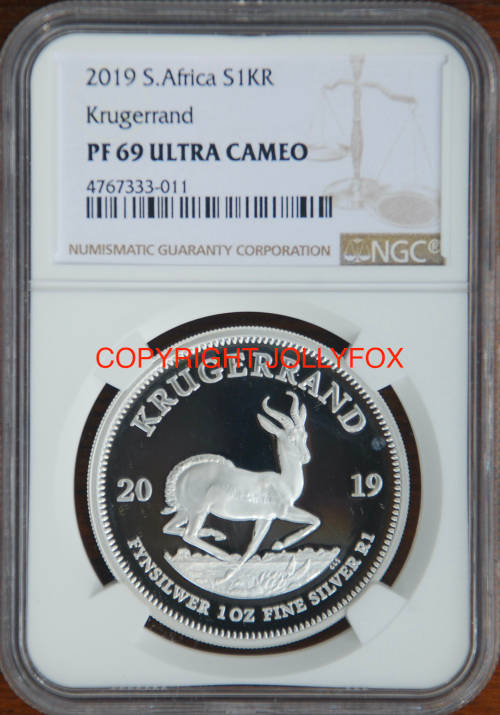 *** 2019 SILVER KRUGER PROOF R1 - GRADED PF69UC BY THE NGC ***