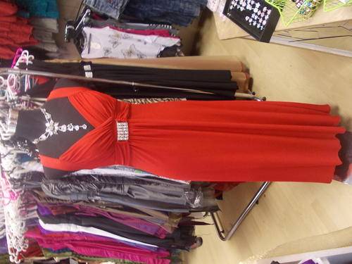 stunning evening dress size s/m/l available in red black and royal blue