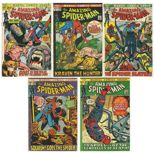 Amazing Spider-Man - 5 Consecutive Early 100s Issues