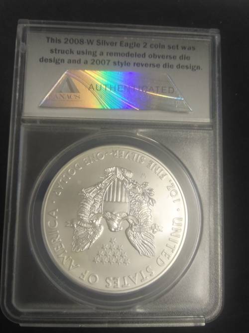 SATIN FINISH 1 OZ .999 PURE SILVER EAGLE 2008 SP70