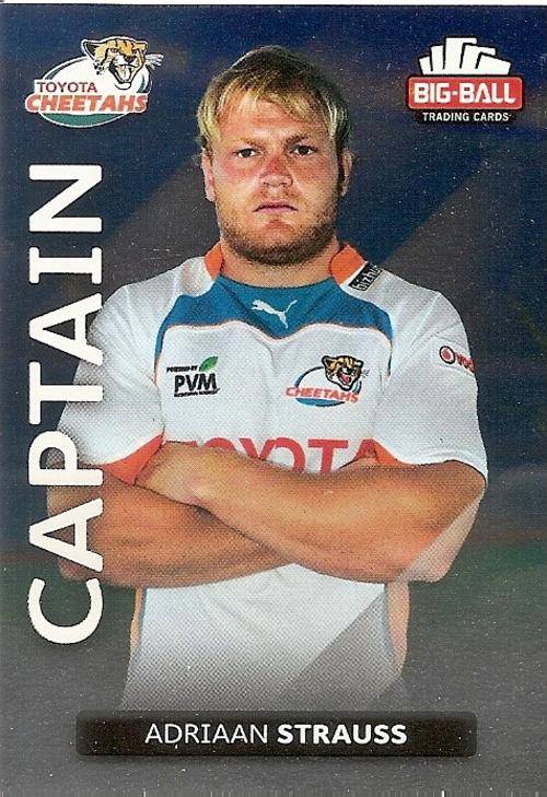 BIG BALL RUGBY COLLECTION  2012 - ADRIAAN STRAUSS "CAPTAIN" FOIL CARD