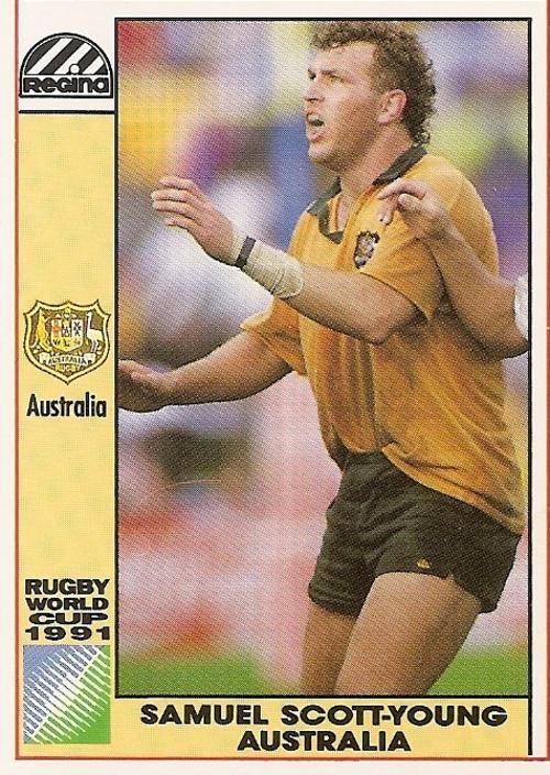 1991 RUGBY WORLD CUP(REGINA) COLLECTION - SAMUEL SCOTT YOUNG CARD 15