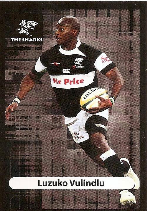 2009/10 BIG BALL RUGBY COLLECTION - LUZUKO VULINDLU BASE CARD