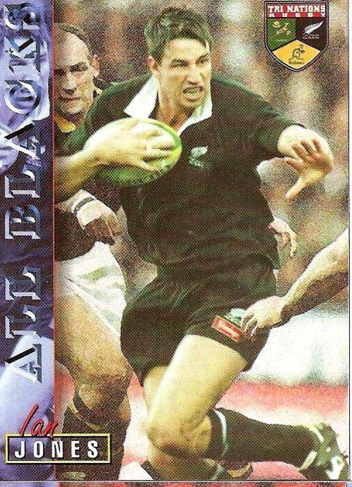 RUGBY 1997 COLLECTION by PANINI - IAN JONES "ALL BLACKS" BASE CARD 37