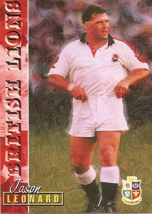RUGBY 1997 COLLECTION by PANINI - JASON LEONARD "BRITISH LIONS" BASE CARD 89