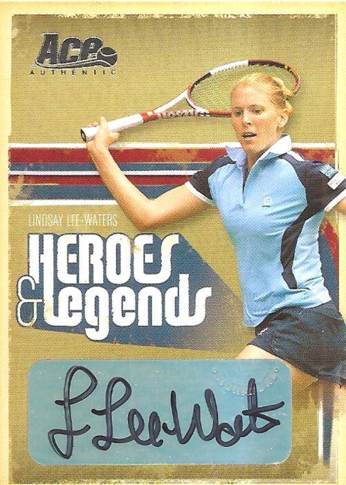 LINDSAY L-WATERS - ACE AUTHENTIC 06 "HEROES&LEGENDS" - CERTIFIED "SILVER AUTOGRAPH" CARD 317 of 375