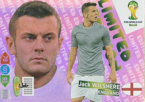 JACK WILSHERE - WORLD CUP 2014 ADRENALYN XL - "LIMITED EDITION" CARD