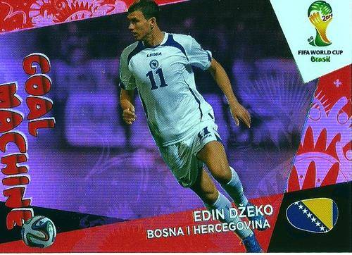 WORLD CUP 2014 ADRENALYN XL - EDIN DZEKO GOLD "GOAL MACHINE" VERY RARE CARD