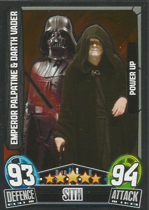 STAR WARS 2014 - FORCE ATTAX MOVIE SERIES 3 - `POWER-UP` CARD 198