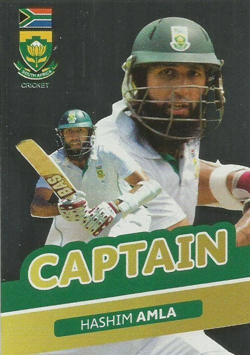 HASHIM AMLA - 2014 BIG BALL "HEROES COLLECTION" - "TEST CRICKET CAPTAIN" FOIL CARD 41