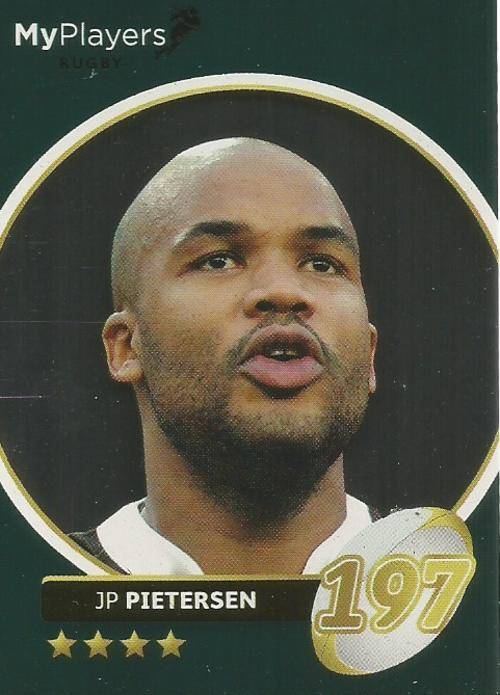JP PIETERSEN - 2014 BIG BALL "HEROES COLLECTION" - "MY PLAYERS" FOIL CARD 225
