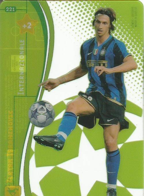 ZLATAN IBRAHIMOVIC - CHAMPIONS LEAGUE 2008/09 - RARE ACETATE `ULTRA` TRADING CARD 221
