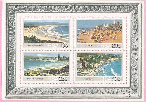 SOUTH AFRICA 1983 - SACC 557 - "TOURISM" MINITIATURE SHEET - UM