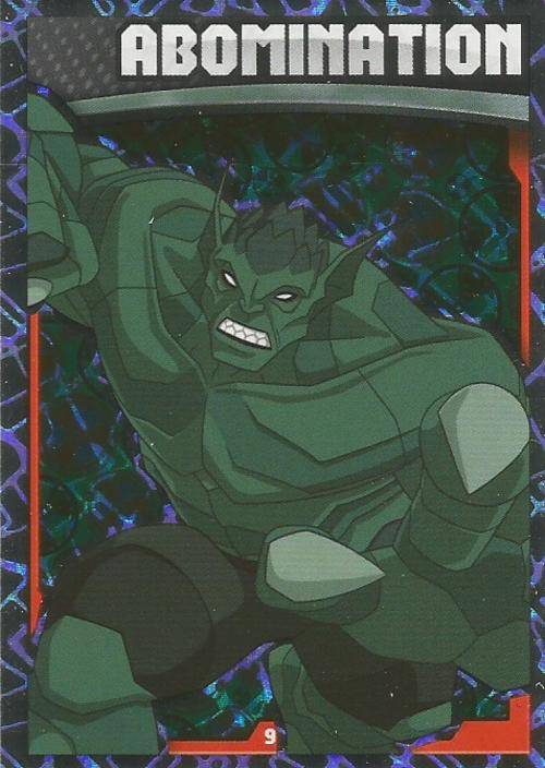 ABOMINATION - MARVEL HERO ATTAX `AVENGERS` 2015 -  `HOLOGRAPHIC` FOIL TRADING CARD 9