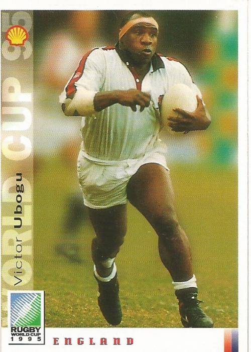 VICTOR UBOGU - SPORTS DECK "RUGBY WORLD CUP 95" -  BASE TRADING CARD 40