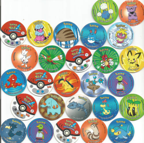 TAZOS - TAZOS by "SIMBA" - MIXED LOT of 27 COLLECTABLE TAZOS - LOT J