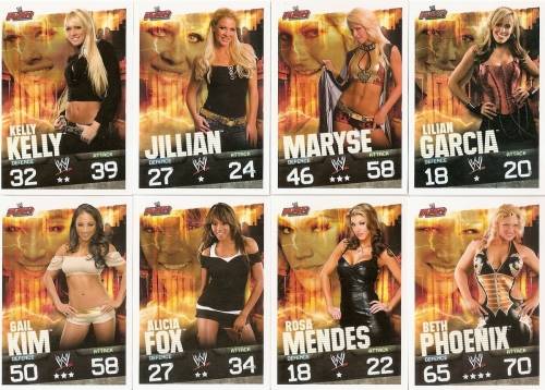 WWE WRESTLING - "TOPPS SLAM ATTAX EVOLUTION"  2010 - BASE TRADING CARDS AVAILABLE