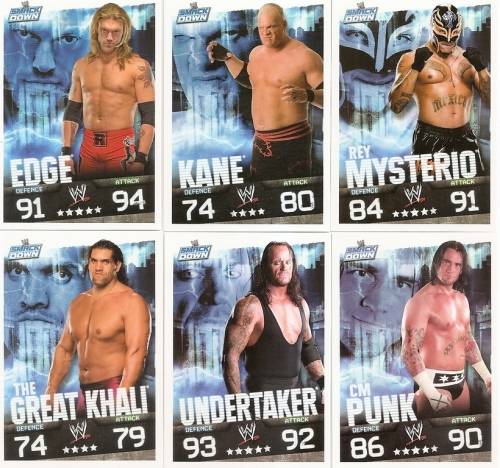WWE WRESTLING - "TOPPS SLAM ATTAX EVOLUTION"  2010 - BASE TRADING CARDS AVAILABLE