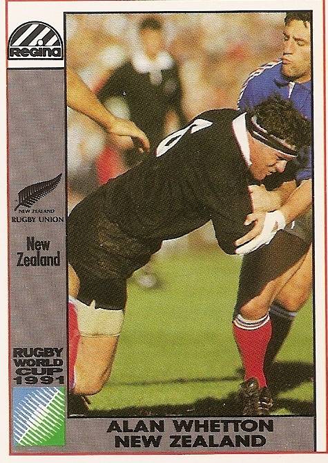 ALAN WHETTON - 1991 RUGBY WORLD CUP(REGINA) COLLECTION - TRADING CARD 27
