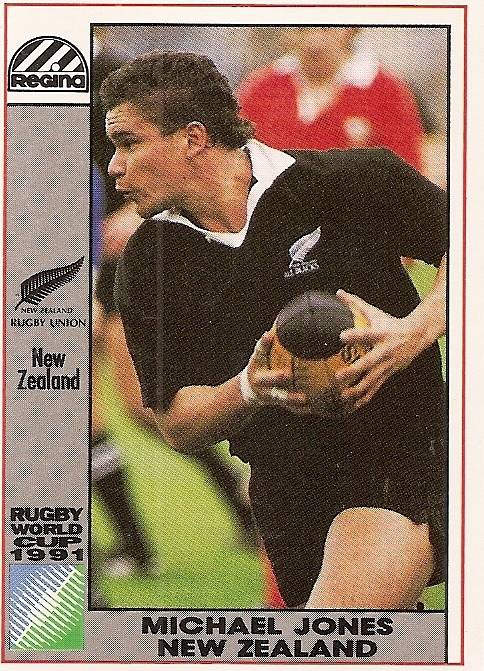 MICHAEL JONES - 1991 RUGBY WORLD CUP(REGINA) COLLECTION - TRADING CARD 33