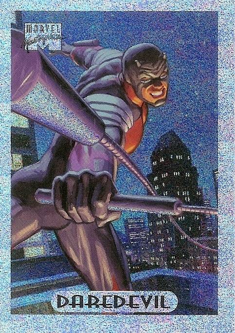 MARVEL MASTERPIECES 94 - DAREDEVIL SILVER `HOLOFOIL LIMITED EDITION` CARD  3