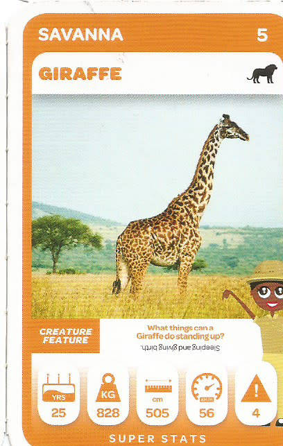 PICK n PAY "SOUTH AFRICAN SUPER ANIMALS" SERIES 2  - TRADING CARD 5