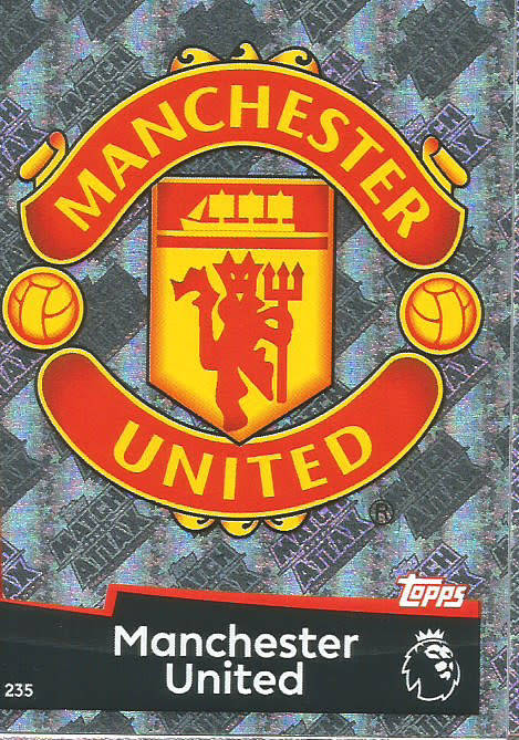 MANCHESTER UNITED FC - MATCH ATTAX 2018/2019 - SILVER `CLUB BADGE` TRADING CARD