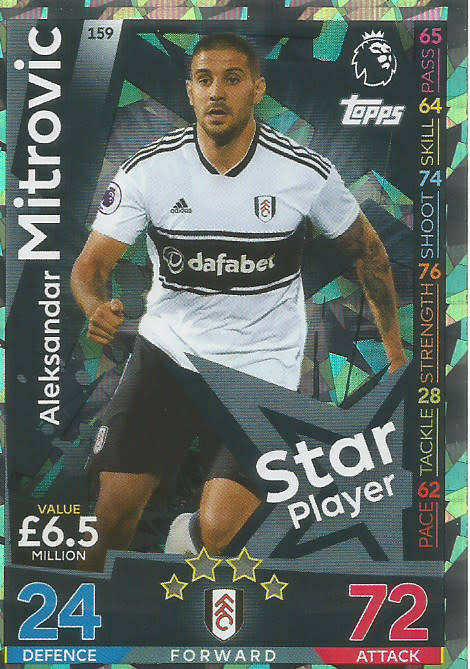 ALEK MITROVIC - MATCH ATTAX 2018/2019 - SILVER "STAR PLAYER" TRADING CARD