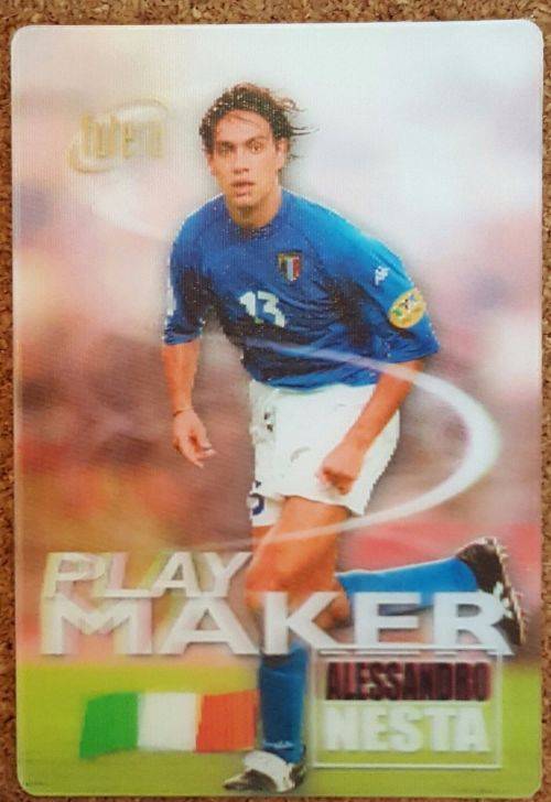 ALESSANDRO NESTA - FUTERA PLATINUM 2002 3D - "RARE" "HOLOGRAPHIC" INSERT 3D TRADING CARD