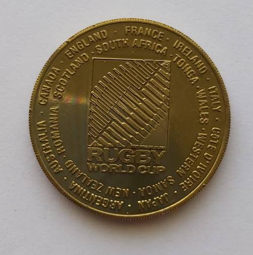 RUGBY WORLD CUP 1995 - WORLD CUP `COMMEMORATIVE MEDAL`