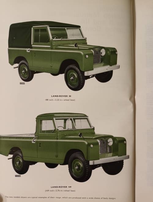 LAND ROVER 88 and 109 1969 WORKSHOP PARTS CATALOGUE - In Fair Condition