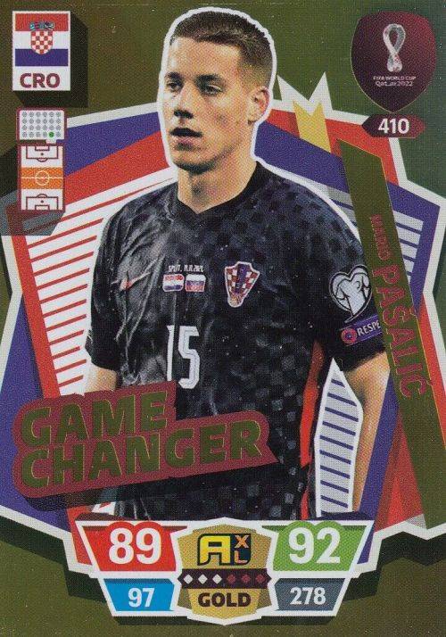 MARIO PASALIC - PANINI `FIFA WORLD CUP 2022` QATAR - RARE `GAME CHANGER` TRADING CARD 410