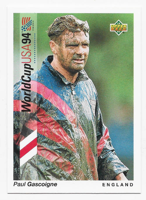 PAUL GASCOINE (England) - FIFA WORLD CUP 1994 USA `UPPER DECK`  -  TRADING CARD 73