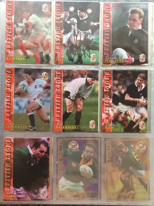 PANINI RUGBY CARD COLLECTION 1997 - Complete Set of 115 Trading Cards - Plus 27 Signed cards