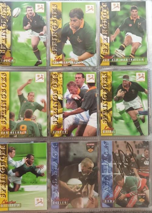 PANINI RUGBY CARD COLLECTION 1997 - Complete Set of 115 Trading Cards - Plus 27 Signed cards