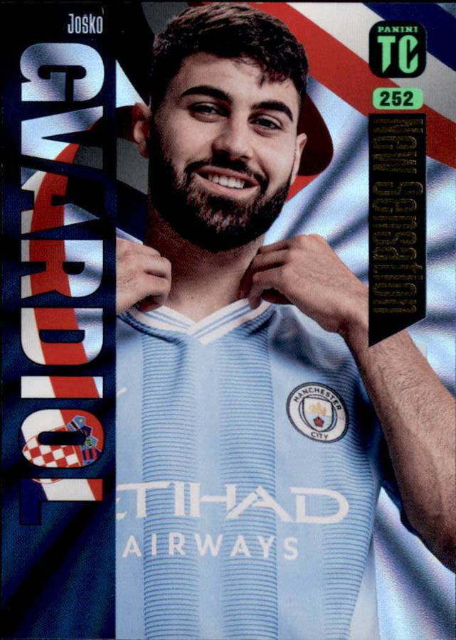 JOSKO GVARDIOL - PANINI `TOP CLASS` 2024 - RARE FOIL `NEW SENSATION` TRADING CARD 252