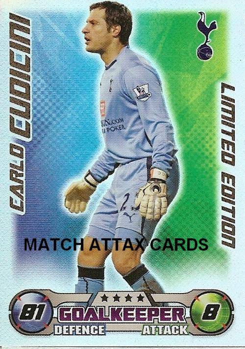 MATCH ATTAX EXTRA 08/09 - CUDICINI LIMITED EDITION