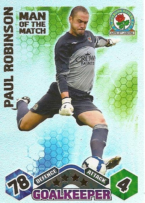 MATCH ATTAX 09/10 - PAUL ROBINSON M/MATCH