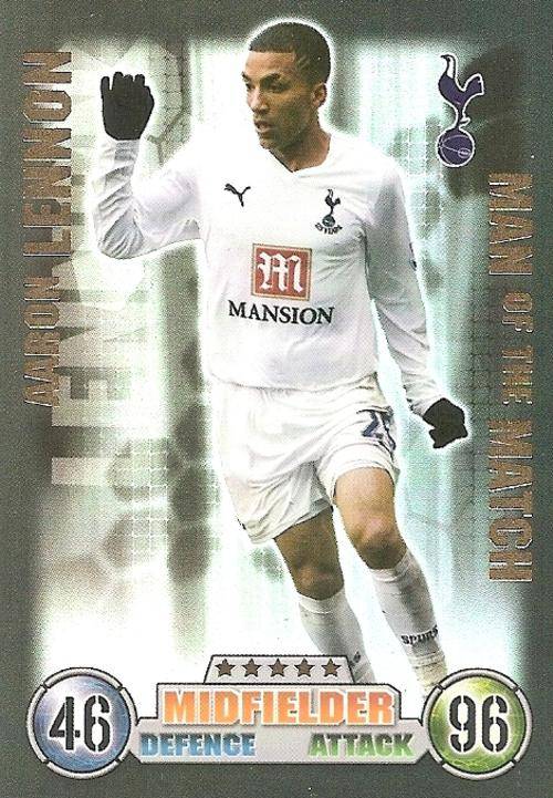 MATCH ATTAX 07/08 - AARON LENNON "M/MATCH" CARD