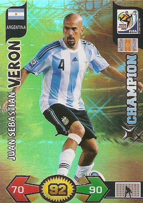 FIFA 2010 ADRENALYN XL - SEBASTIAN VERON CHAMPION CARD