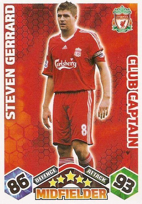 MATCH ATTAX EXTRA 09/10 - STEVEN GERRARD CLUB CAPTAIN